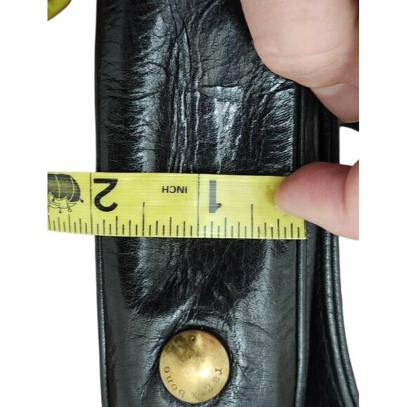 Rag & Bone Black Leather Crossbody Bag Flap Buckle Closure Adjustable Strap - Picture 10 of 12